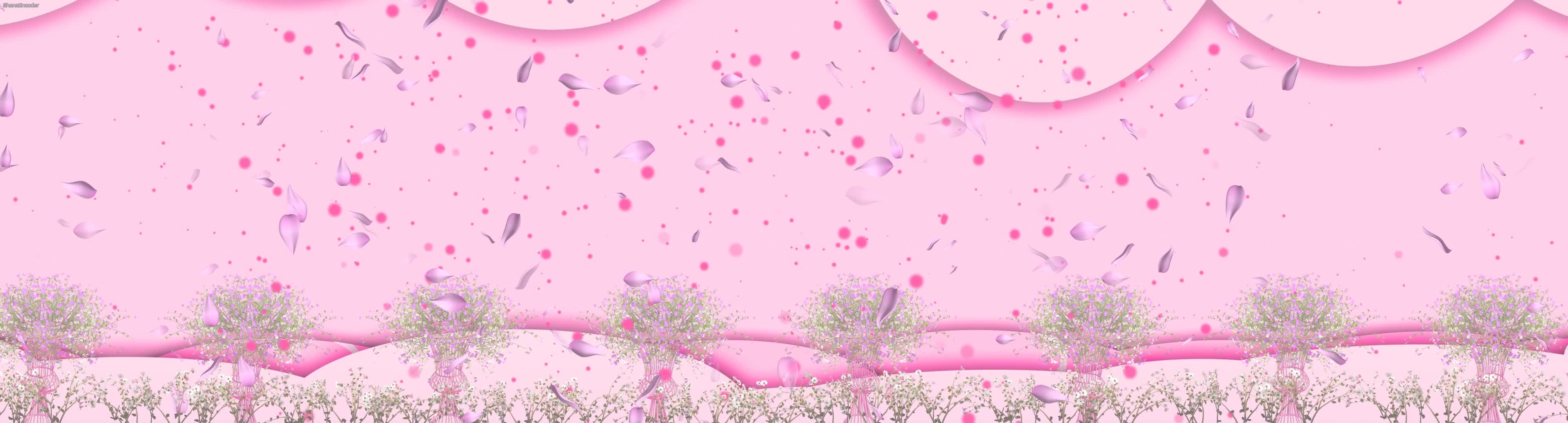 浪漫粉色花瓣