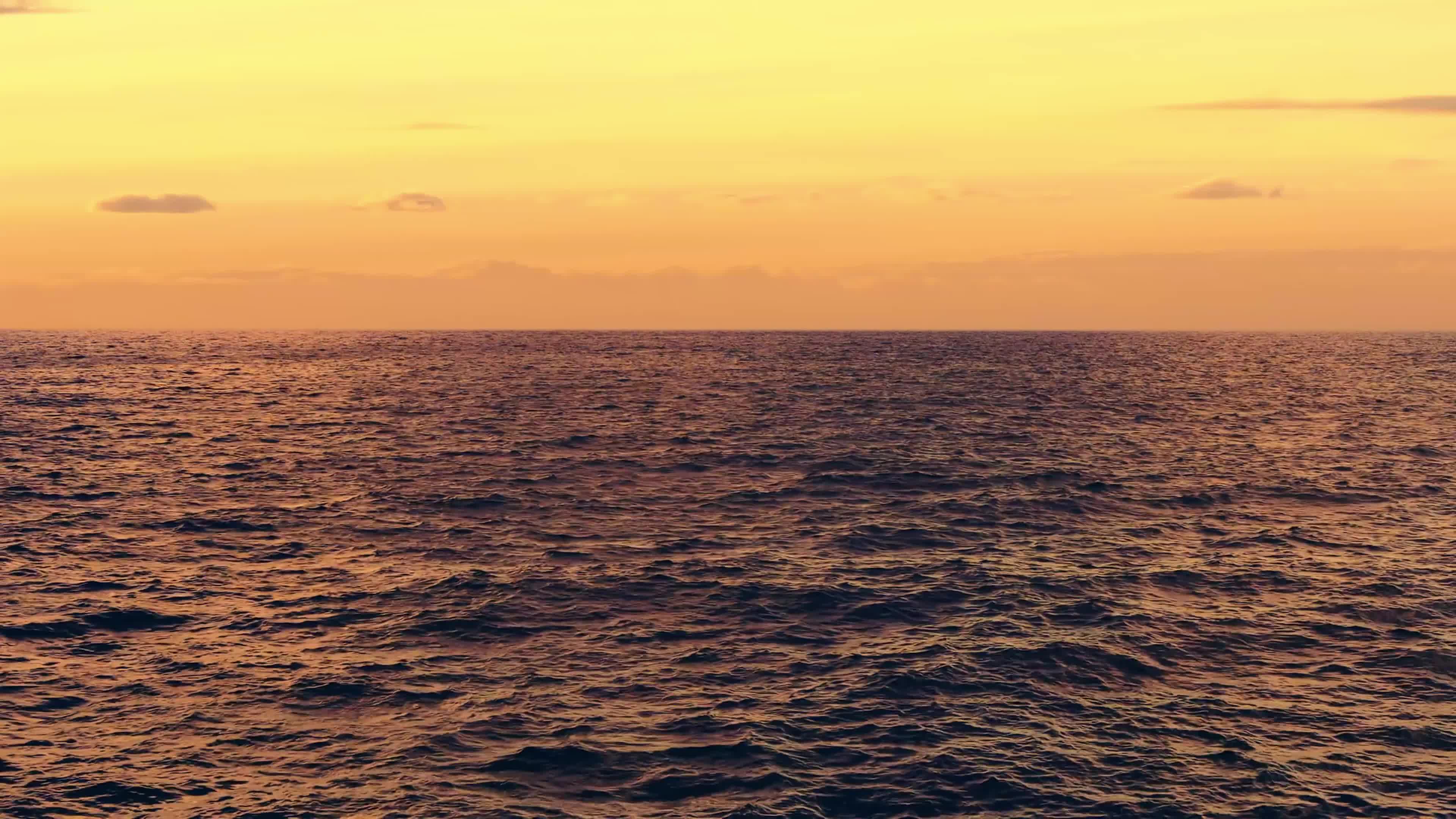 唯美夕阳海边落日金色海洋