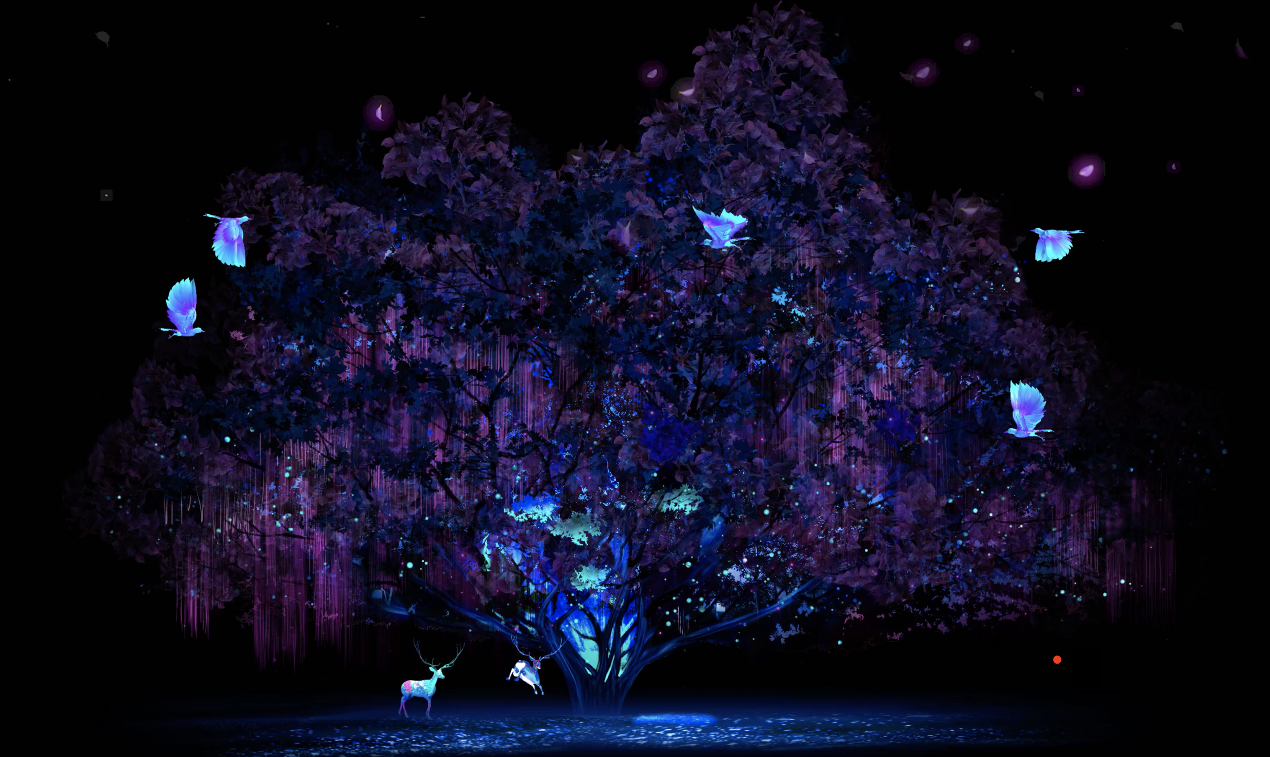 精灵树 舞美大树背景视频