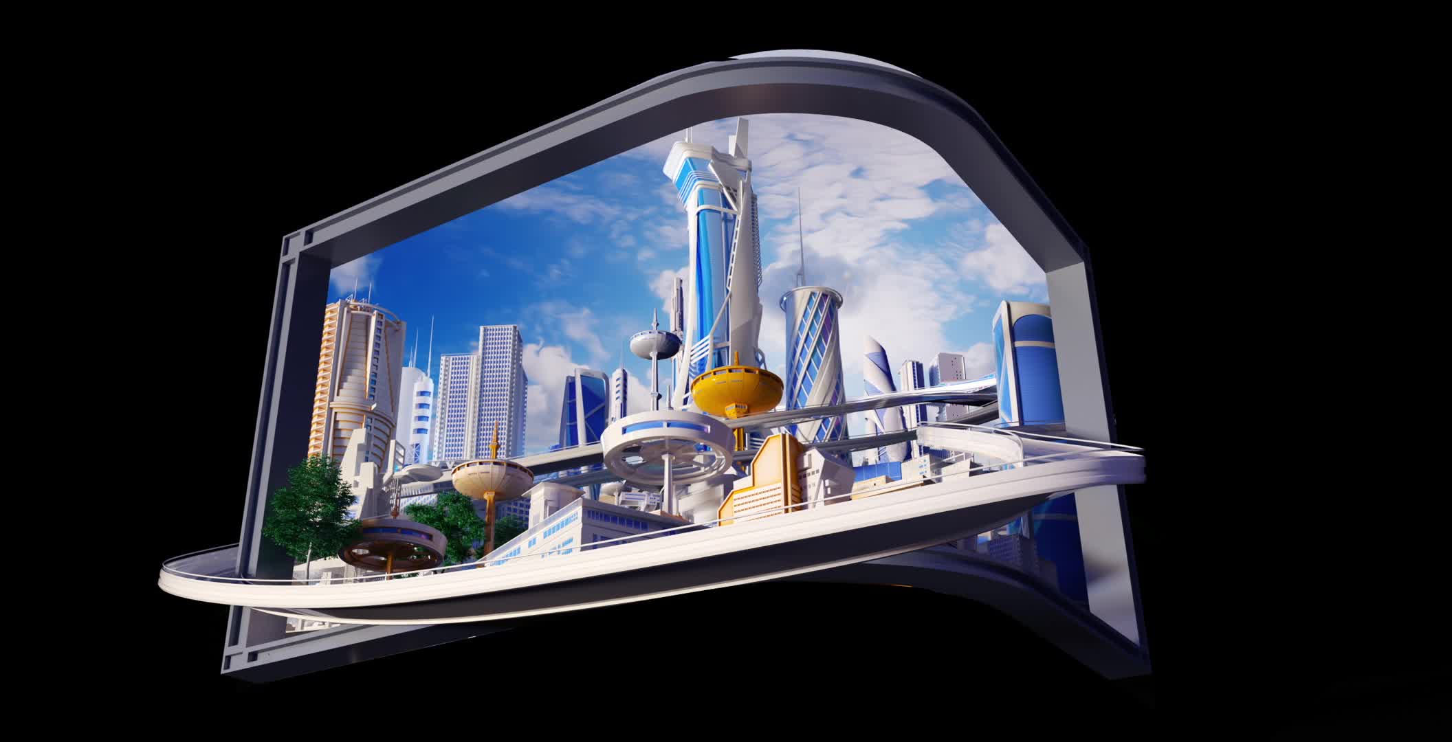 3D城市动画  裸眼3D定制